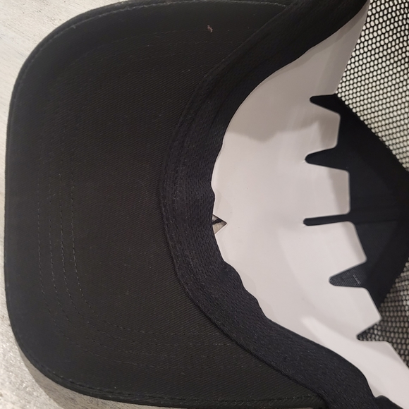 New Fintech Fishing Logo Snapback Hat Navy Blue and Black - Picture 5 of 6